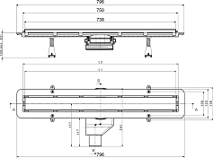 Изображение Душевой лоток Pestan Confluo Frameless Line 750 черный матовый Душевой лоток Pestan Confluo Frameless Line 750 черный матовый , изображение 6