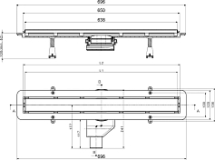 Душевой лоток Pestan Confluo Frameless Line 650 черный матовый , изображение 6