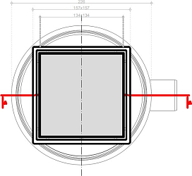 Фото Душевой трап Pestan Confluo Standard White Glass 1 15x15