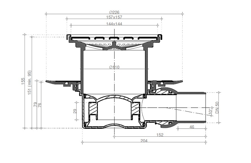 Душевой трап Pestan Confluo Standard Plate 1 13702556 хром , изображение 6