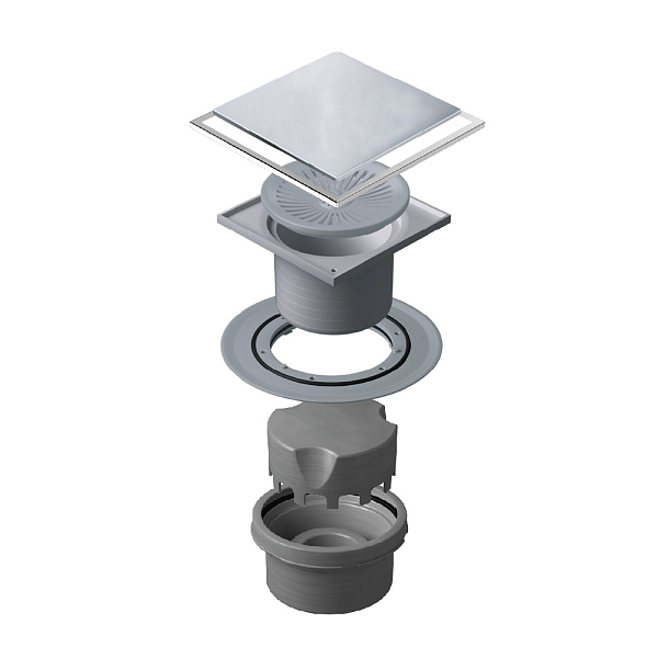 Душевой трап Pestan Confluo Standard Plate 8 13702560 15х15 см, хром , изображение 3