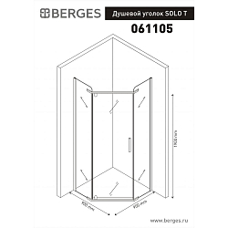 Фото Душевой уголок Berges Wasserhaus Solo T 061105 90Х90