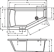 Акриловая ванна Riho Geta 160x90 R , изображение 6