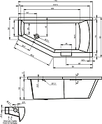 Изображение Акриловая ванна Riho Geta 170x90 L Акриловая ванна Riho Geta 170x90 L , изображение 7