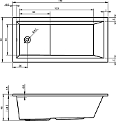 Акриловая ванна Riho Lusso Plus 170x80 , изображение 5