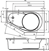 Изображение Акриловая ванна Riho Yukon 160x90 L Акриловая ванна Riho Yukon 160x90 L , изображение 7