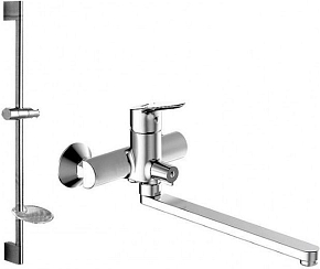 Фото Душевой комплект Bravat Drop F00409С 2 в 1
