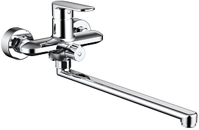 Фото Смеситель Bravat Opal F6125183CP-02L-RUS для ванны с душем