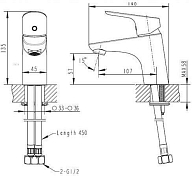 Изображение Смеситель Bravat Drop F14898C-1 для раковины Смеситель Bravat Drop F14898C-1 для раковины , изображение 3