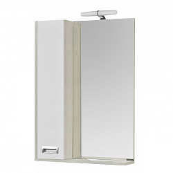Фото Зеркало-шкаф Aquaton Бекка PRO 60 белый, дуб сомерсет