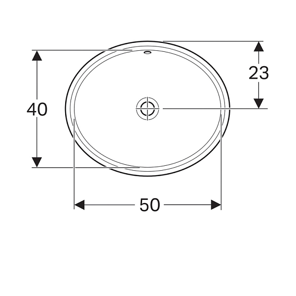 Раковина Geberit VariForm 500.752.01.2 56 см , изображение 6