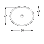 Раковина Geberit VariForm 500.752.01.2 56 см , изображение 6