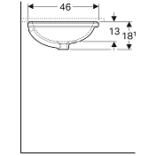 Раковина Geberit VariForm 500.752.01.2 56 см , изображение 5