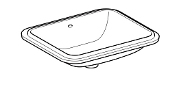 Раковина Geberit VariForm 500.764.01.2 58 см , изображение 3