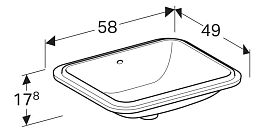 Раковина Geberit VariForm 500.764.01.2 58 см , изображение 4