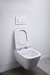 Фото Унитаз подвесной Geberit Smyle Square 500.683.01.1 безободковый