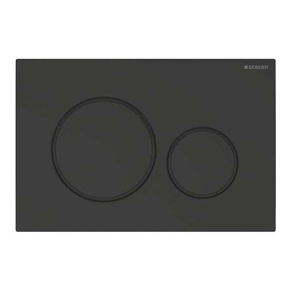 Кнопка смыва Geberit Sigma 20 115.882.16.1 черная матовая , изображение 1