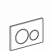 Кнопка смыва Geberit Sigma 20 115.882.14.1 черная матовая, хром , изображение 2
