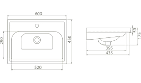 Фото Мебельная раковина Opadiris CeraStyle Frame 60