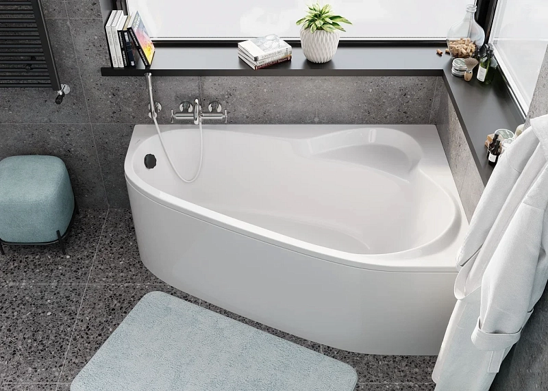 Акриловая ванна Vagnerplast Selena 160х105 R , изображение 4