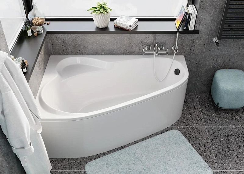 Акриловая ванна Vagnerplast Selena 160х105 L , изображение 4