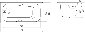 Фото Чугунная ванна Goldman Donni 1708042 170х80