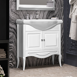 Фото Тумба под раковину Opadiris Брунелла 80 белая матовая
