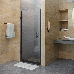 Фото Душевая дверь в нишу RGW Hotel HO-011B 60 см профиль черный