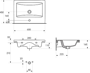Фото Мебельная раковина Sanflor Como 60