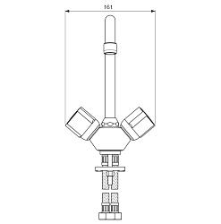 Фото Смеситель Vidima Eco BA165AA для кухонной мойки