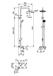 Фото Душевая стойка Vidima Balance BA270AA