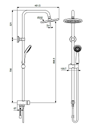 Фото Душевая стойка Vidima Balance BA274AA