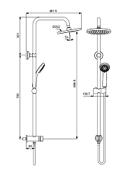 Фото Душевая стойка Vidima Balance BA273AA
