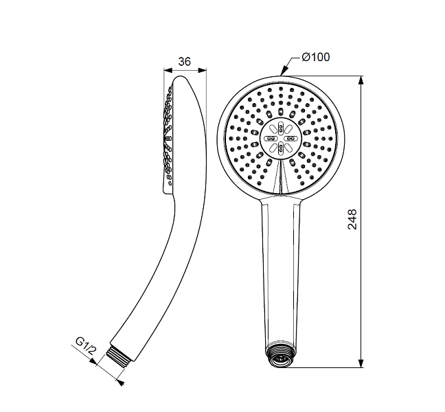 Душевая лейка Vidima Fresh BA210AA , изображение 2