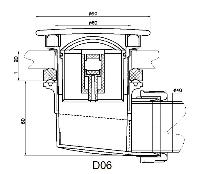 Сифон для поддона RGW Velplex QYD-06 хром , изображение 3