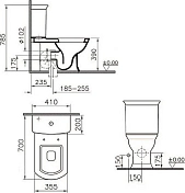 Унитаз-компакт Vitra Serenada 9722B003-7204 , изображение 3