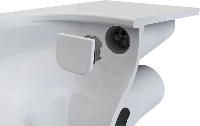 Унитаз-компакт Vitra Zentrum 9824B003-7207 безободковый , изображение 2