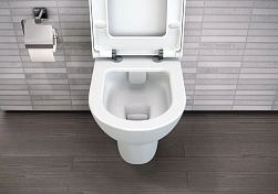 Унитаз подвесной Vitra Zentrum 5795B003-0075 безободковый , изображение 4