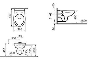 Фото Унитаз подвесной Vitra Normus 6855B003-0101