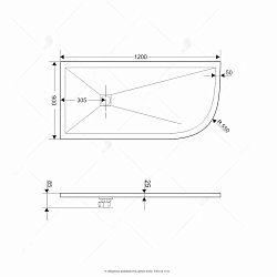 Фото Поддон для душа RGW Stone Tray ST/AL-W 120х90