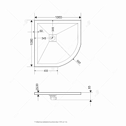 Фото Поддон для душа RGW Stone Tray ST/R-G 100х100