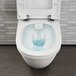 Фото Комплект Vitra S50 9003B003-7201 (унитаз с инсталляцией, сиденье с микролифтом, клавиша хром)