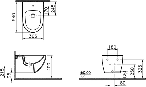 Фото Биде подвесное Vitra Sento 4338B003-1046