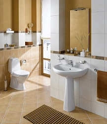 Фото Раковина Vitra Normus 9600B003-7650 55 см на пьедестале