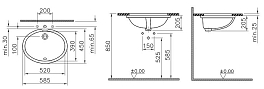 Раковина Vitra Arkitekt 6069B003-0012 60 см , изображение 4