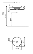 Раковина Vitra Water Jewels 4334B003-1361 40 см , изображение 5