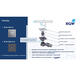 Фото Душевой трап RGW Shower Drain SDR-14B 47211411-04