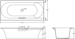 Чугунная ванна Jacob Delafon Volute 170х80 , изображение 4