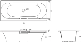 Изображение Чугунная ванна Jacob Delafon Volute 180х80 Чугунная ванна Jacob Delafon Volute 180х80 , изображение 4