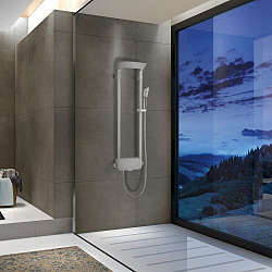 Фото Душевая панель Black&White Seasons W1040 Brushed Nickel